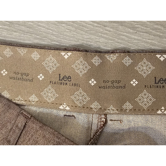NWT Lee Platinum Label Womens Size 8 S No-Gap Trousers Stretch Deep Chocolate - Picture 4 of 8